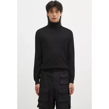 Pánský svetr Vlněný svetr Paul Smith pánský, černá barva, lehký, s golfem, M1R-565X-M02093 M1R.565X.M02093 99X, vel. L