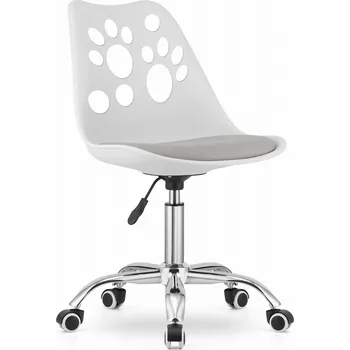 Dětská židle LABKY k psacímu stolu - bílo šedá