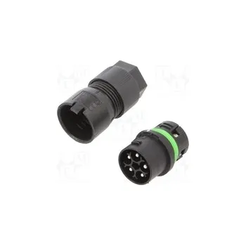 Elektrická zásuvka 3801/V-M-5P-BK