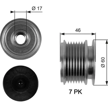Předstihová spojka GATES OAP7056