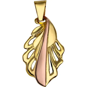 Přívěsek Zlaton Přívěsek růžové zlato ve tvaru listu 3.5cm 2.33g O20112400827