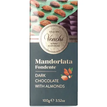 Čokoláda Venchi Hořká čokoláda Mandorlata Fondente