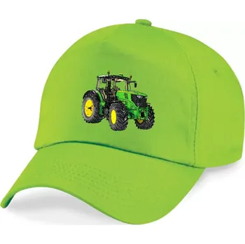 Kšiltovka Dětská kšiltovka s traktorem John Deere 6210R (plátěná dětská kšiltovka)