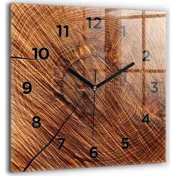 Hodiny Nástěnné hodiny Wallfluent hnědé 60 cm