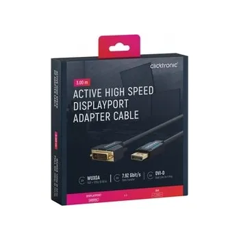 Video kabel CICKTRONIC DisplayPort DP - kabel DVI-D (24+1) 3m