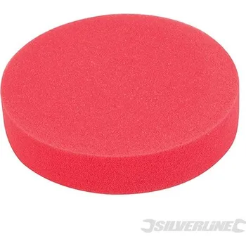 Brusný kotouč Silverline | Leštící houba se suchým zipem - 180mm Ultra-Soft Red 295539