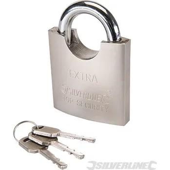 Stavební výplň Silverline | Visací zámek s krytem oka - 70mm 260329