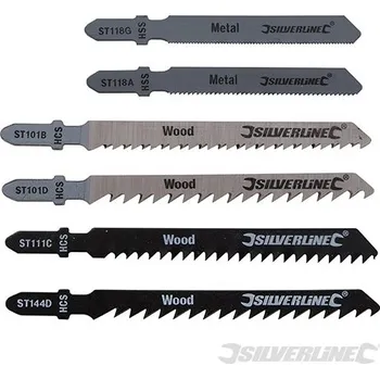 Silverline | Sada pilových listů pro přímočarou pilu 30 ks - 30pce Wood/Metal 234184