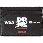 Kožené pouzdro na karty HUGO - Visa Cash App RB černé