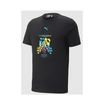 Pánské tričko Scuderia Ferrari F1 fanouškovské triko SE Miami černé - XXL