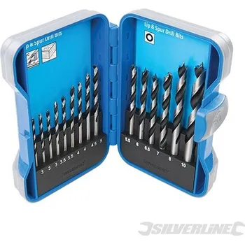 Cizojazyčná kniha Silverline | Lip & Spur Drill Bit Set - 15 Pce 3-10mm 708580