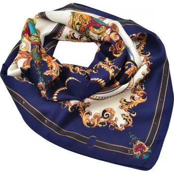 Šátek Šátek - modrý s potiskem