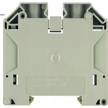 Vrták Svorkovnice na DIN lištu Weidmuller 1820840000 béžová