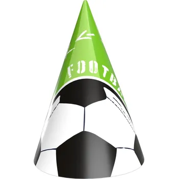 Karnevalový doplněk Párty kloboučky Fotbal, 6ks
