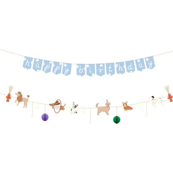 Banner - nápis Happy Birthday Pejsci 2,1 m