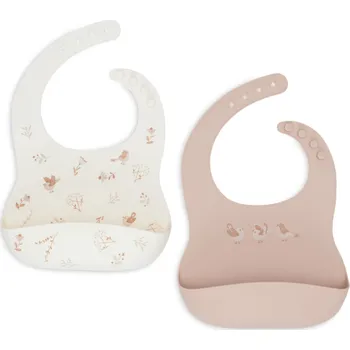 Bryndák Jollein Bryndák silikonový 2 ks Lovely Birds