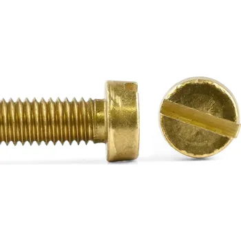 Šroub Šroub válcová hl. drážka mosaz, DIN 84 - M4x6