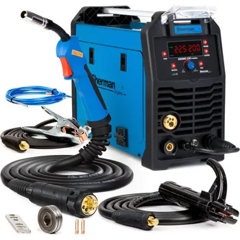 Svářečka Svářecí invertor synergický DIGIMIG 200 Synergic + kabely + hořák + ventil + láhev CO2 plná