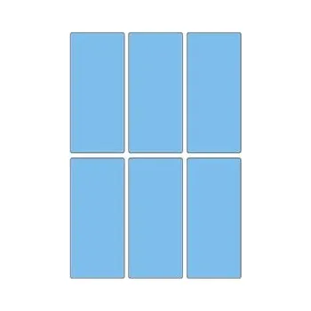 Samolepící etiketa Samolepicí etikety 31 x 69 mm, A6 (10 ks) modré