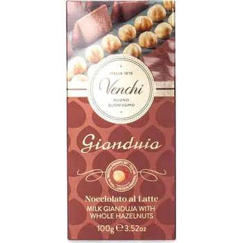 Čokoláda Venchi Gianduia mléčná čokoláda s lískovými ořechy