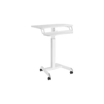 Psací stůl Buddy 03 nastavitelný stůl na kolečkách, bílý