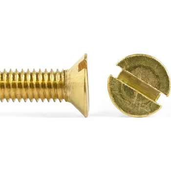 Šroub Šroub zap. hl. drážka mosaz, DIN 963 - M8x35