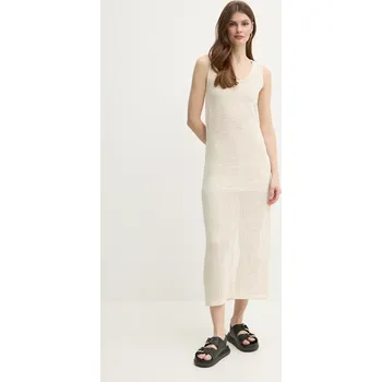 Dámské šaty Šaty Marella RADAR béžová barva, midi, 2513621114200 01X, vel. M
