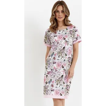 Dámská noční košile Noční košile Hortensia II růžovo-fialové květy S