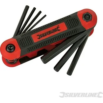 Klíč Silverline | Sada šestihranných zástrčných klíčů nožového typu, profi - 8 dílů - 1.5 - 8mm 656597
