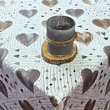 ubrus Ubrusy a běhouny Hnědé srdce 120x140