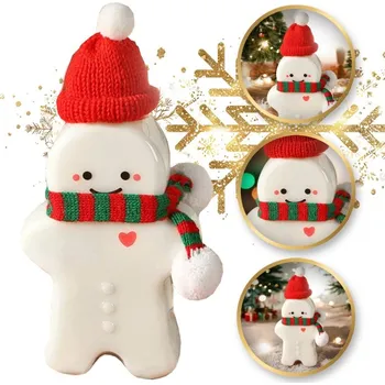 Láhev Ozdobná láhev Perníček se zelenou šálou na likér 350ml