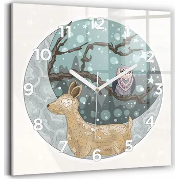 Hodiny Nástěnné hodiny Wallfluent modré 30 cm