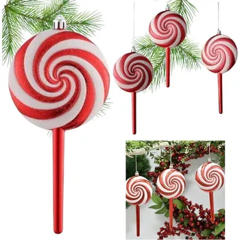 Vánoční dekorace Ozdoba na vánoční stromek lízátko 19 cm, 1 ks