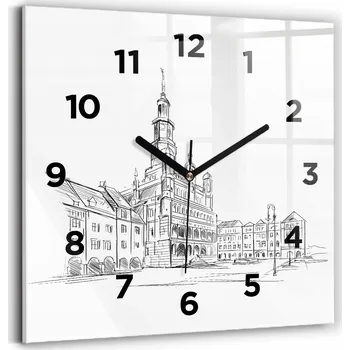 Hodiny Nástěnné hodiny Wallfluent černé 30 cm