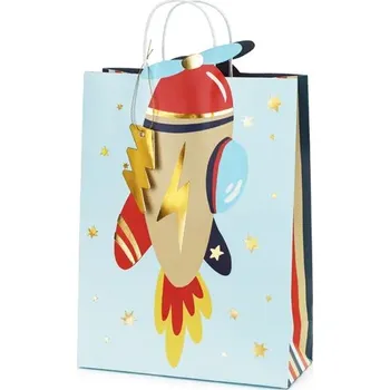 Dárková taška Letadlo 10x35,5x24 cm