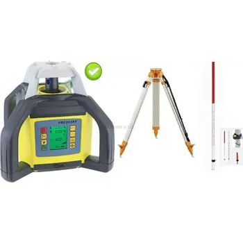 Měřící laser Rotační laser FKD FRE-203XTG zelený paprsek - sklonový + stativ + lať