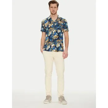 Blend Košile 20718224 Tmavomodrá Slim Fit XL