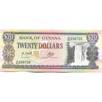 GUYANA. 20 dollars 1989. Pi. 27.