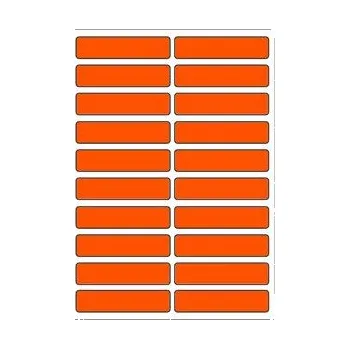 Samolepící etiketa Samolepicí etikety 48 x 11 mm, A6 (10 ks) reflexní oranžové