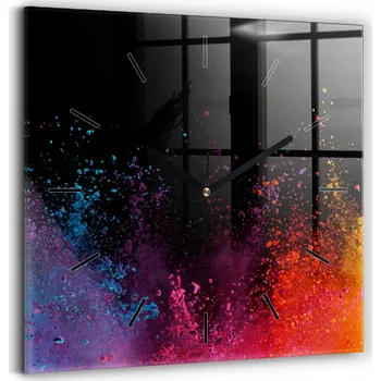 Hodiny Nástěnné hodiny Wallfluent černé 30 cm