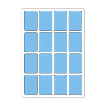 Samolepící etiketa Samolepicí etikety 22 x 33 mm, A6 (10 ks) modré