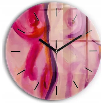 Hodiny Nástěnné hodiny Wallfluente růžové 30 cm