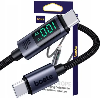 Datový kabel Kabel Boste USB typ C - USB typ C 1,2 m šedý