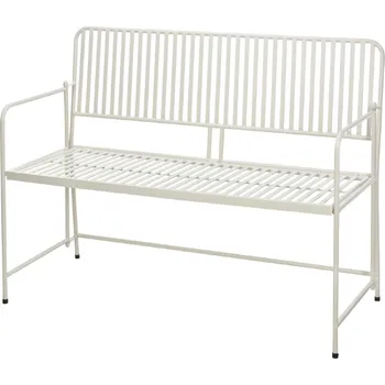 Zahradní lavice Zahradní lavice BISTRO 118 cm bílá KO-X71000560