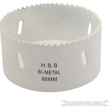 Pilová děrovka Silverline | Pilová děrovka z bimetalu na nerez - 86mm 436754