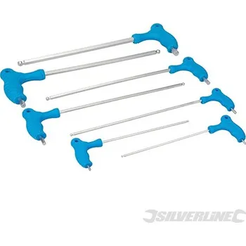 Klíč Silverline | Sada dlouhých zástrčných klíčů s T-rukojetí - 7 dílů - 2.5 - 10mm 380799