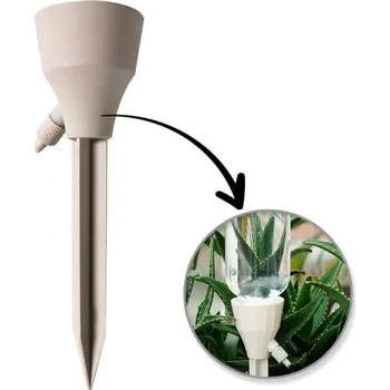 Zavlažovač Automatická závlaha s kohoutkem na PET láhev 17,5x5 cm