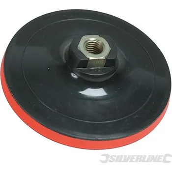 Brusný kotouč Silverline | Opěrný talíř se suchým zipem - 125 x 10mm 427547