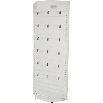 Skříňka na nářadí Silverline | Pegboard & Slatwall Systems - Slatwall Corner Rack 1000 x 400 x 2200mm 428508
