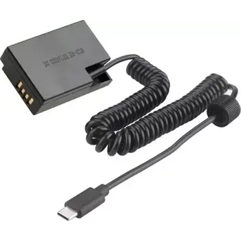 TopTechnology Napájecí adaptér Canon ACK-E18 + DR-E18, neoriginální příslušenství pro fotoaparáty, koncovka USB Typ "C", nahrazuje baterii LP-E17